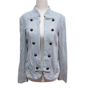 Tommy Hilfiger Women‎ Striped Military Sailor Style Blazer Jacket Size Medium